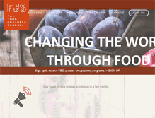 Tablet Screenshot of foodbusinessschool.org
